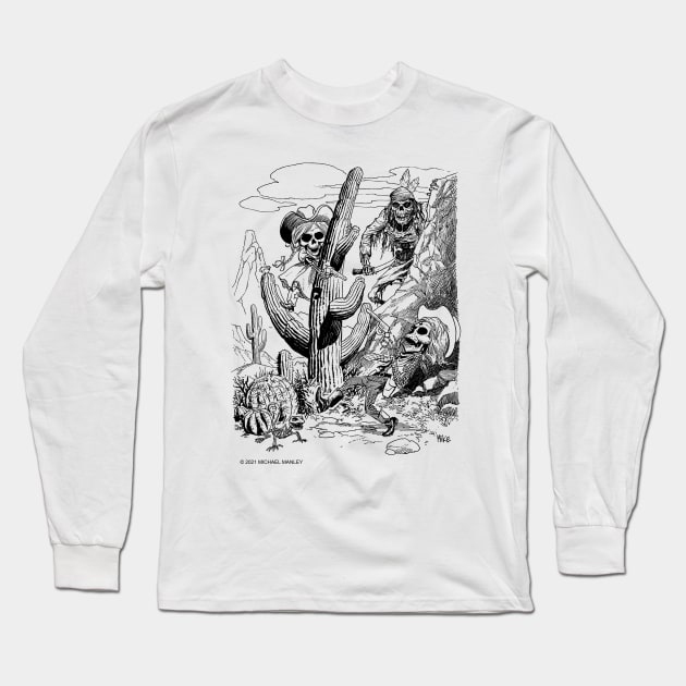 BANG! BANG! YOU'RE DEAD! Long Sleeve T-Shirt by drawmanley